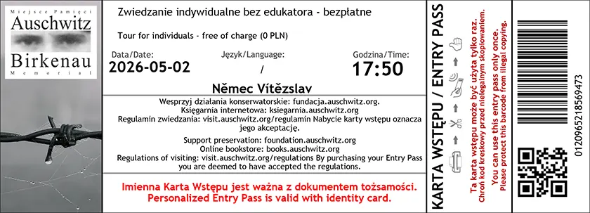 Auschwitz Ticket